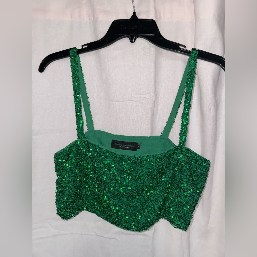 REVOLVE Emerald Sequin Tank Top